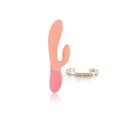 Rs Essentials Xena Rabbit Vibrator Coral Peach