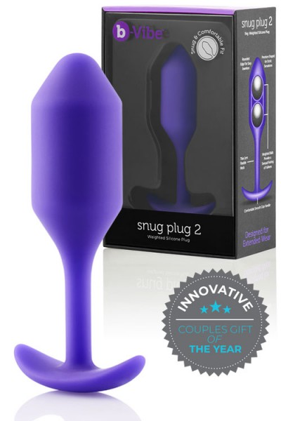 B-Vibe Weighted Silicone 4.3" Snug Butt Plug 2 (114g)