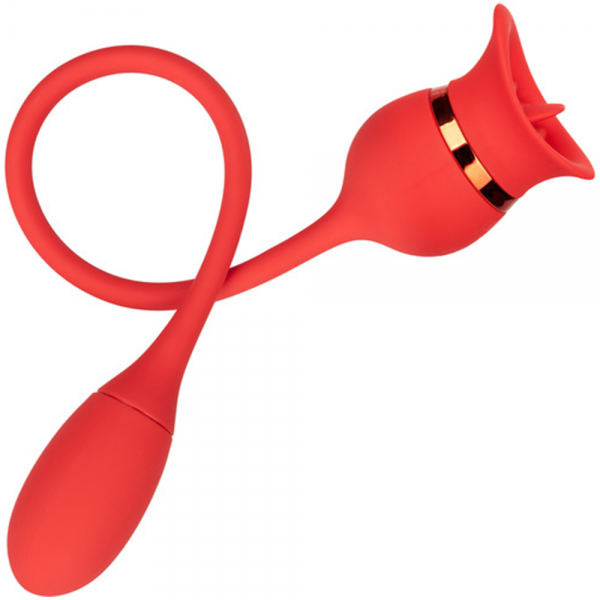French Kiss™ Casanova Clit Stimulator - (2 in 1 Tongue & Bullet Vibrator!)