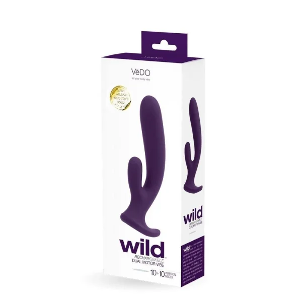VeDO WILD Duo Rabbit Vibrator Purple