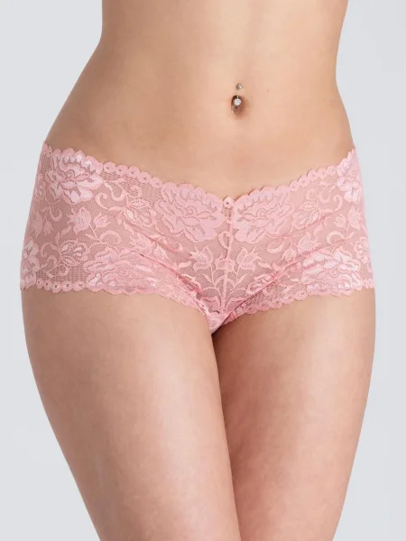 Lovehoney Flirty Pearl Blush Lace Shorts