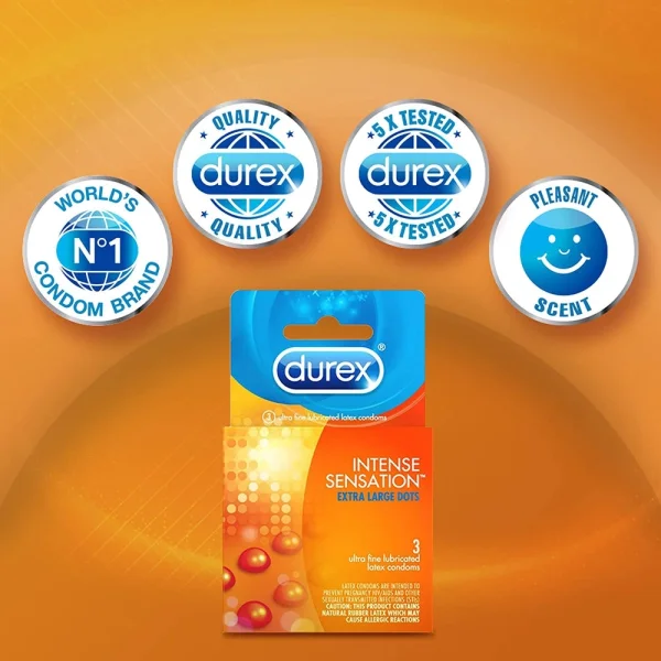 Durex Intense Sensation Condoms | 3-Pack