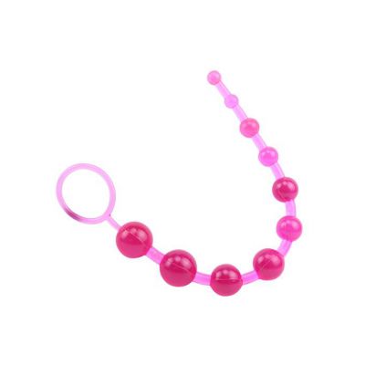 Sassy Anal Beads Pink 10 Inch