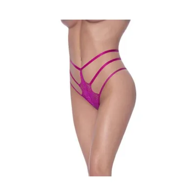 Women s Lingerie Magic Silk Berrylicious Strappy Panty Raspberry S m