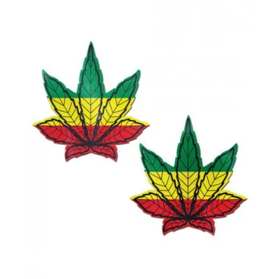 Pastease Marijuana Leaf Rasta Weed Pasties O S