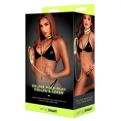 Glowing Role Play Collar Leash