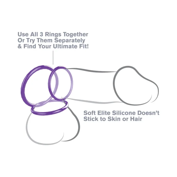 Fcr - Silicone 3 Piece Stamina Set