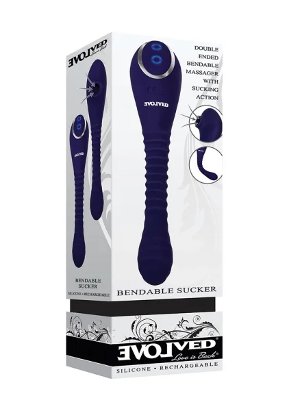 Evolved Bendable Sucker Dual Stimulating Suction Vibrator