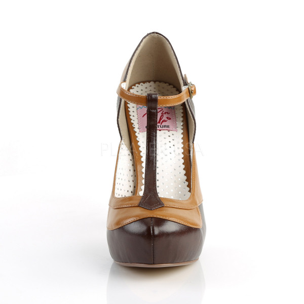 4 1/2 inches Heel, 1 inches Hidden PF T-Strap Pump — image 6 of 8