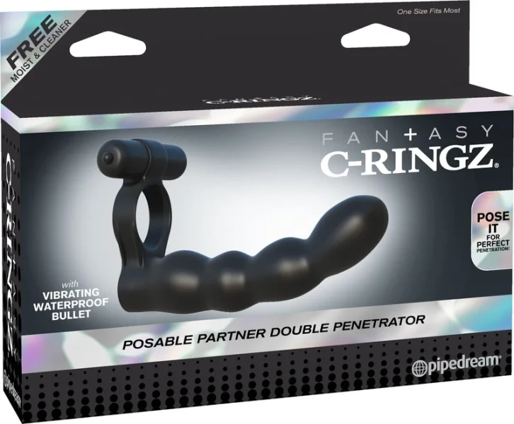 Partner Double-Penetrator in Black by Fantasy C-Ringz