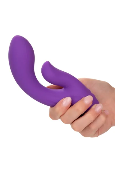 California Exotic Stella Dual Pleaser - 6.75" Liquid Silicone Rabbit Vibrator