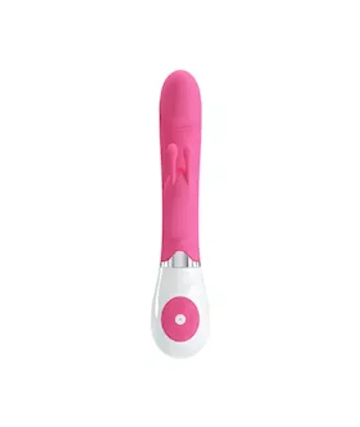 Gene Rabbit Vibrator - Pink - 8 Inch — image 5 of 6