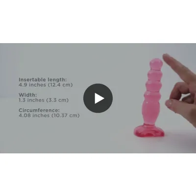 Crystal Jellies 5 inch Anal Delight Purple