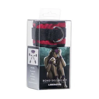 Bond Deluxe Cuff And Blindfold Kit Black
