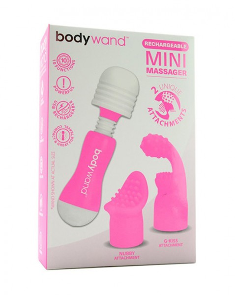 Bodywand Rechargeable Mini Attachments - Pink