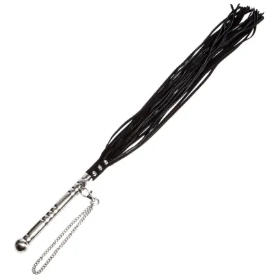 Bondara Luxe Manners XL Suede Metal Flogger 30 Inch