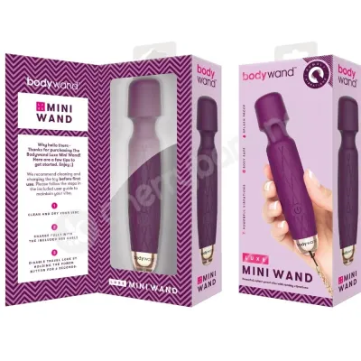 Bodywand Luxe Mini Purple Powerful Flexible Neck Massage Wand