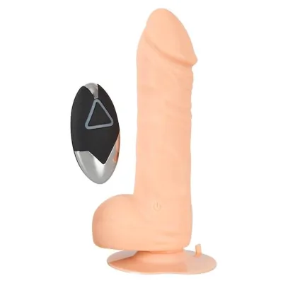 Wireless Silicone Vibrating Dong 7 Inch