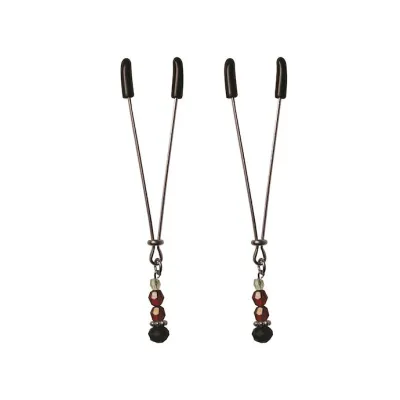 Sexperiments Ruby Nipple Clips Black