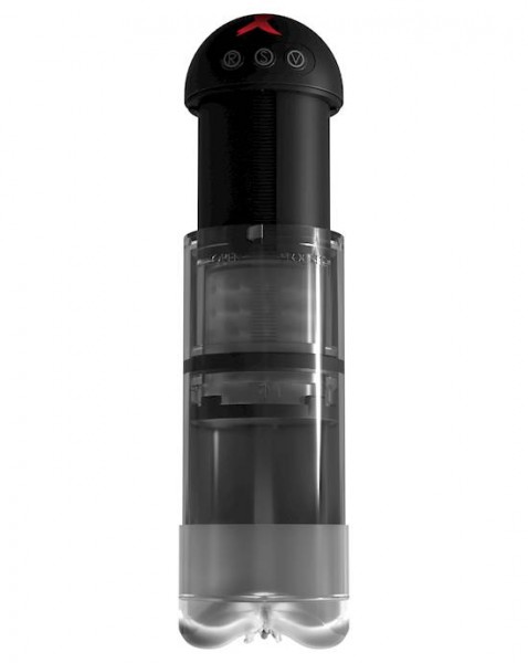 Pdx Elite Extender Pro Vibrating Pump - Clear/black