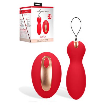 Shots Toys Purity Dual Vibrating Bullet with Stimulating Remote