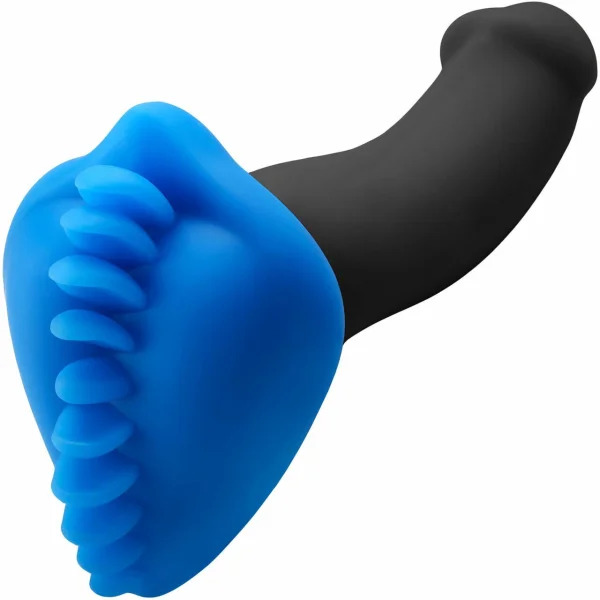 Shagger Soft Silicone Dildo Base Stimulation Cover For Harness Play - Azure