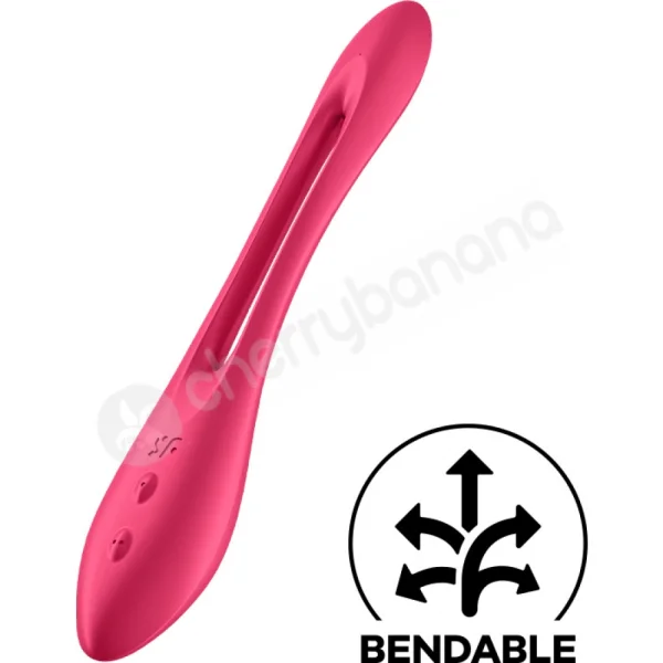 Satisfyer Elastic Joy Red Bendable Couples Versatile Vibrator