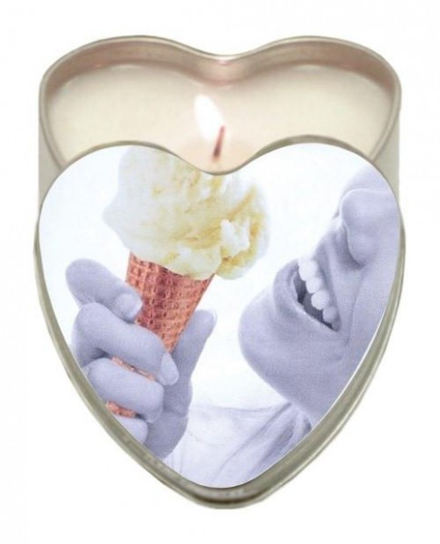 Earthly Body Flavored Edible Massage Candle - Vegan