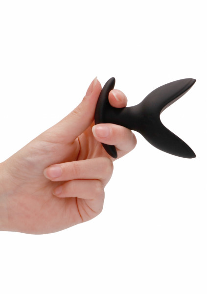 Butt Plug - Split 3 - 3 Inch - Black - Best Butt Plug