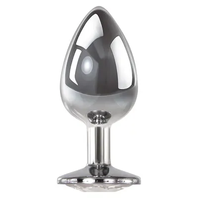 Adam Eve Large Clear Gem Anal Plug