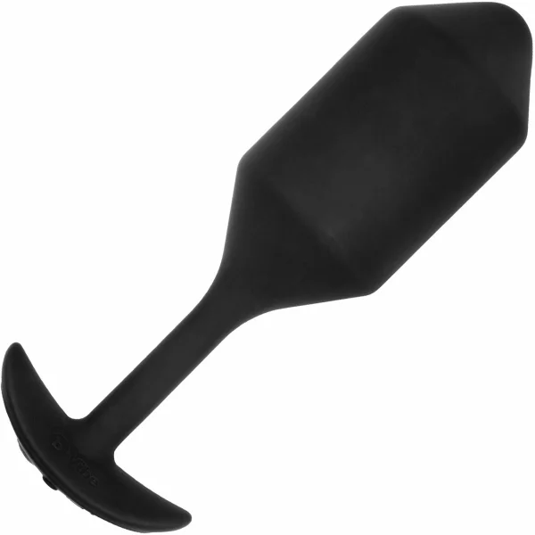 b-Vibe Vibrating Snug Plug 4 Rechargeable Vibrating Anal Toy - Black