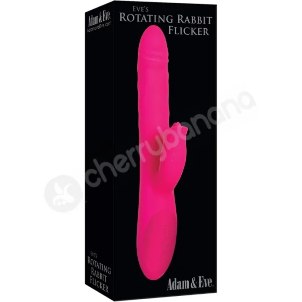 Adam & Eve Eve's Rotating & Thrusting Pink Rabbit Flicker With Clitoral Nub Stimulator