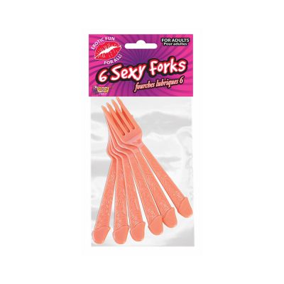 Sexy Forks with Pecker Handles 6 Pack