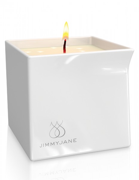Jimmy Jane Massage Oil Candle in Ceramic Holder - Vanilla Sandalwood