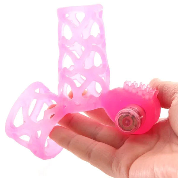 Lovers Cage Stretchy Cock Cage Comfortable Scrotum Cage - Pink
