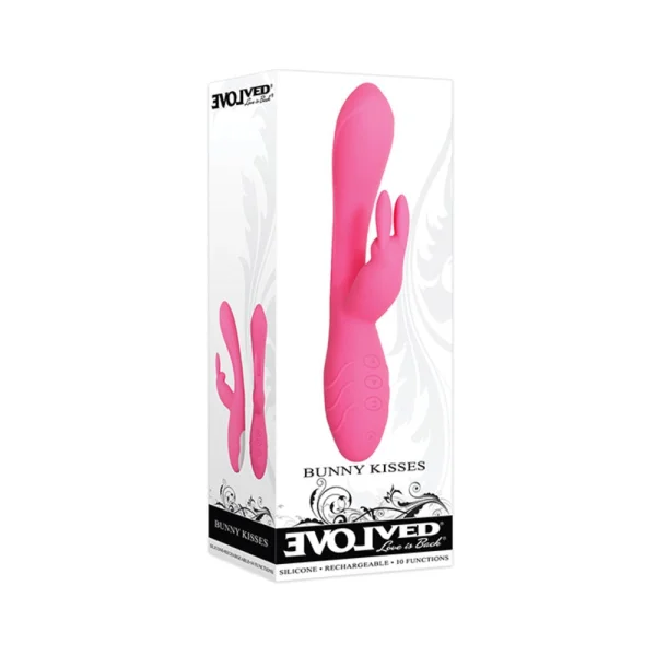 Evolved Bunny Kisses Rechargeable Silicone - Pink — image 9 of 9