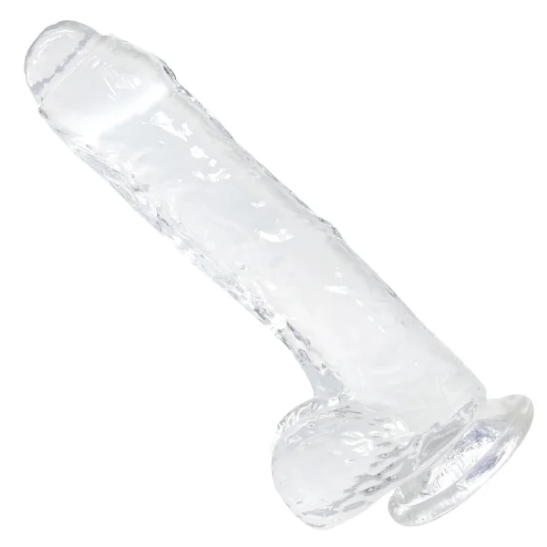 8.5" Uncut Suction Cup Dildo With Balls