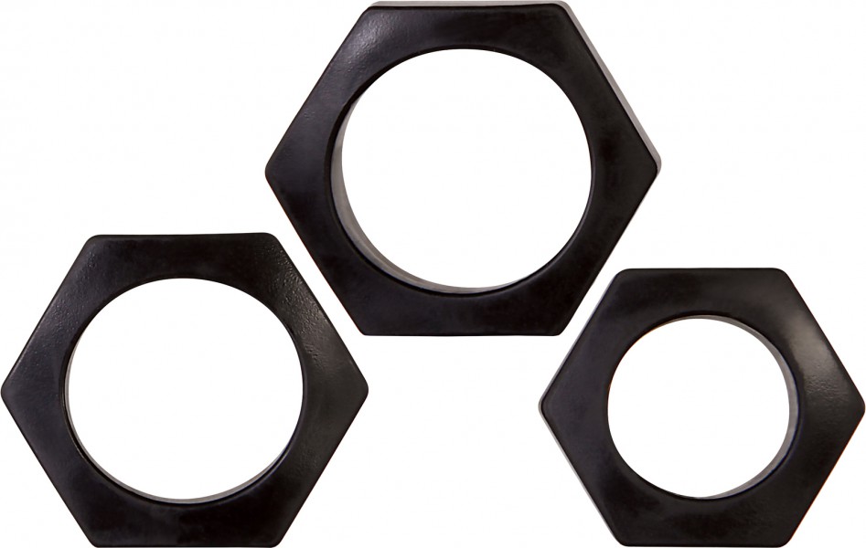 Lug Nuts Cock Rings Set x3