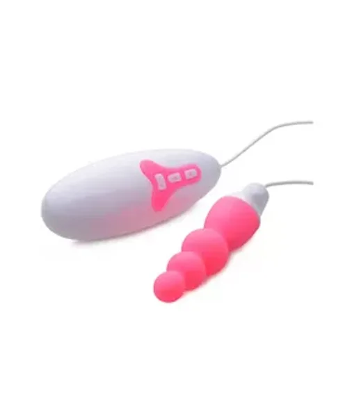 Bubble Blast Beaded Vibrating Egg - Pink -  5 Inch — image 7 of 8