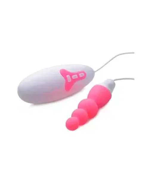 Bubble Blast Beaded Vibrating Egg - Pink -  5 Inch — image 5 of 8