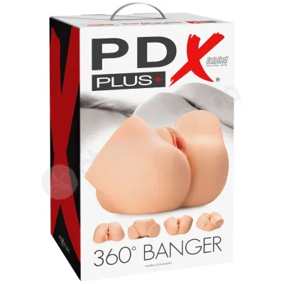 PDX Plus 360 Banger Light Realistic Any Position Masturbator