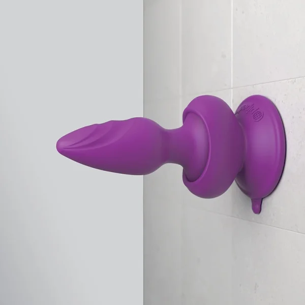 3Some Wall Banger Purple Remote Control Butt Plug