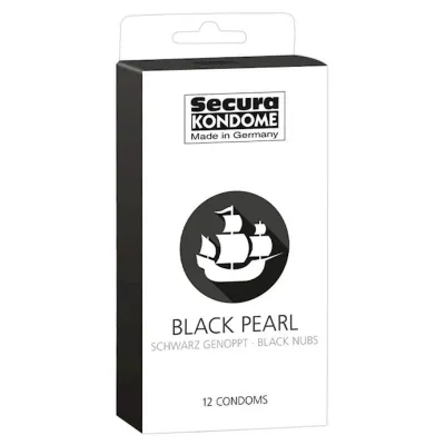 Secura Black Pearl Condoms Black