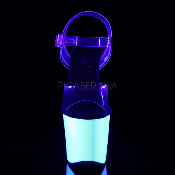 7 inches Heel, 3 1/4 inches PF UV Reactive Ankle Strap Sandal — image 6 of 8