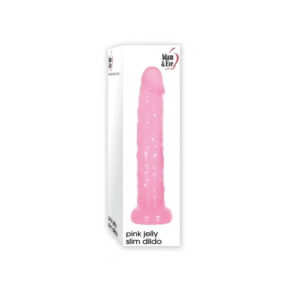 Adam & Eve Pink Jelly Slim Dildo