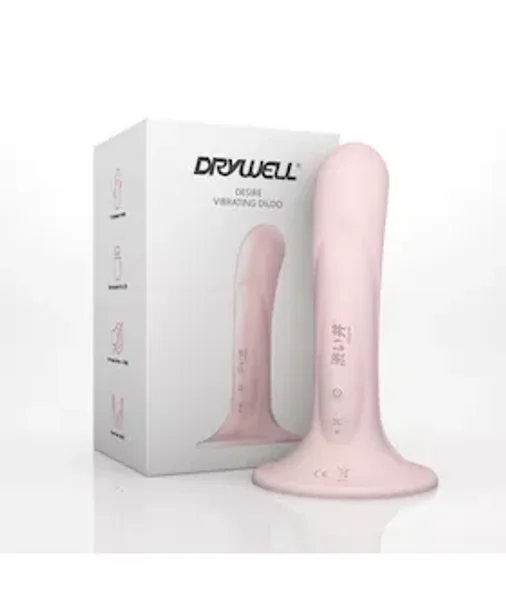 Designed By Drywell Vibrating Desire Dildo - 6.6 Inch - Pink - 8 Inch — image 7 of 9