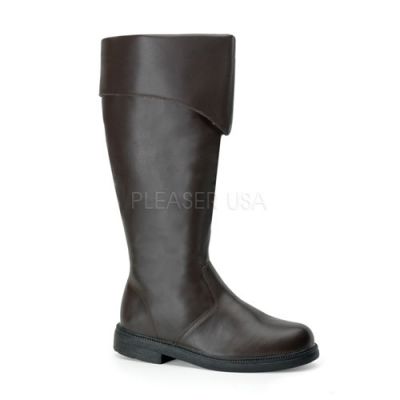 CAPTAIN 105 Pirate Captain BROWN PU Knee BT
