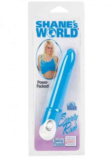 Shanes World Sorority Rush Vibrating Massager Waterproof Blue 4.5 Inches — image 4 of 4
