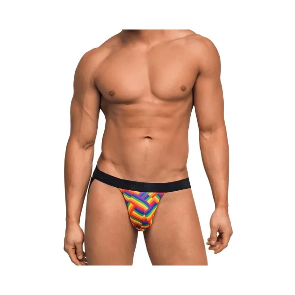 Pride Fest Contoured Pouch Jock Strap Rainbow S/M — image 6 of 7