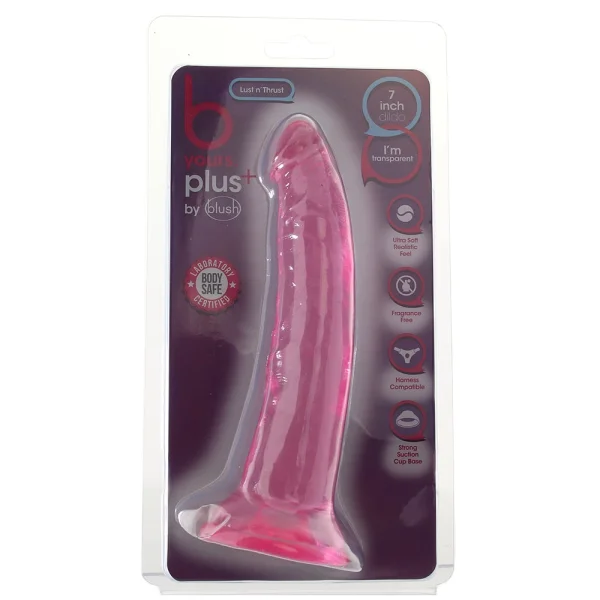 B Yours Plus Lust n’ Thrust 7 Inch Jelly Dildo